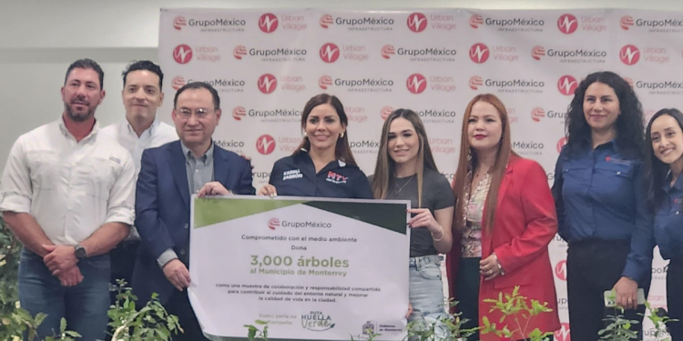 3000 árboles grupo méxico - LA VISION 360 Monterrey Recibe 3 Mil Árboles De Grupo México Para Reforestar