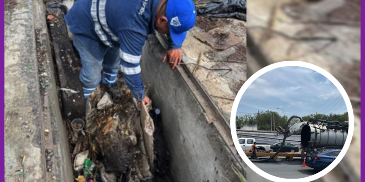 limpieza de rejillas_la visión - LA VISION 360 Intensifican Limpieza De Rejillas Para Prevenir Inundaciones En Monterrey