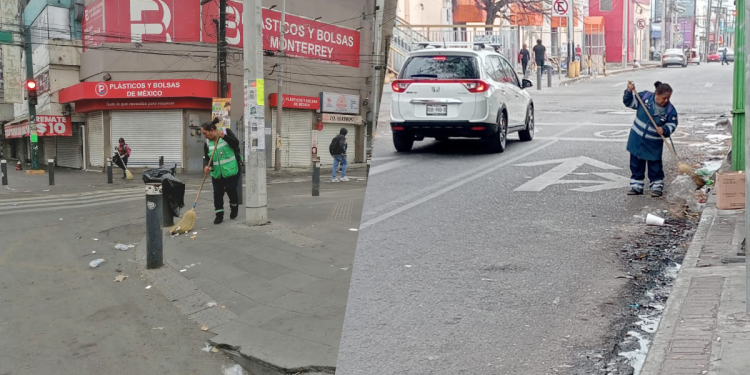 33 toneladas de basura - LA VISION 360 33-toneladas-de-basura-Centro-de-Monterrey-limpieza-urbana-festividades-navideñas-Servicios-Publicos-de-Monterrey