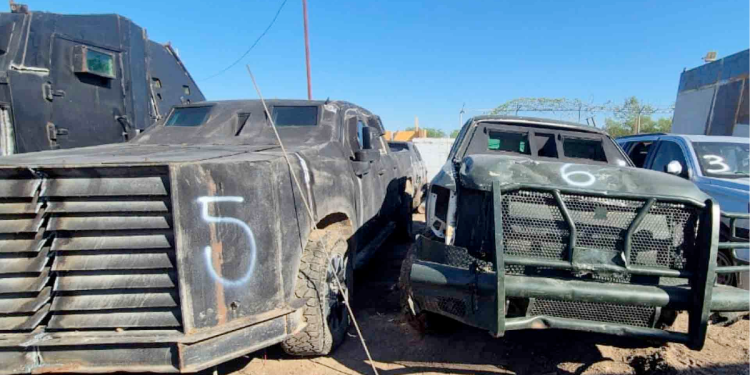 destrucción-de-autos-monstruo-vehículos-blindados-crimen-organizado-Tamaulipas-FGR