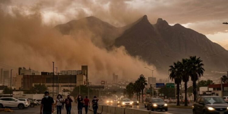 polvo-del-sahara-en-monterrey - LA VISION 360 Polvo del Sahara en Monterrey